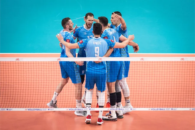 Slovenci so kazali različne podobe v ligi narodov. FOTO: FIVB
