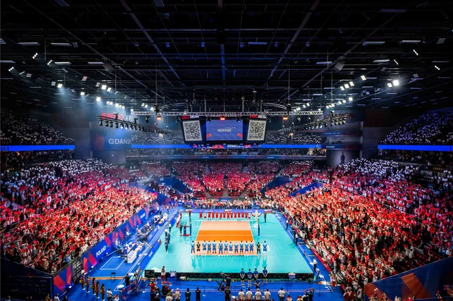 Dvorana v Gdansku je bila polna. FOTO: FIVB
