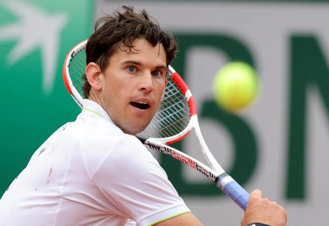 Dominic Thiem se je dolgo boril s poškodbo. FOTO: Pascal Rossignol/Reuters
