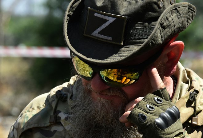 Pripadnik ruske vojske v Ukrajini. FOTO: Olga Maltseva/Afp
