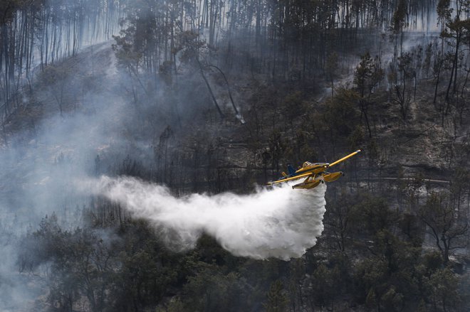 Po Evropi te dni gasijo obširne požare. FOTO: Pedro Rocha/AFP
