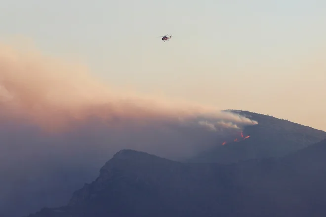 Incendie sur l'île grecque de Samos PHOTO : Sofianos Drapaniotis/Reuters