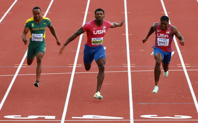Kot ponavadi je finale teka na 100 m posebej odmeval.&nbsp;FOTO:&nbsp;Mike Segar/Reuters
