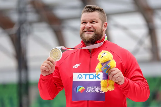 Poljak Fajdek ostaja kralj meta kladiva. FOTO: Carmen Mandato/ AFP
