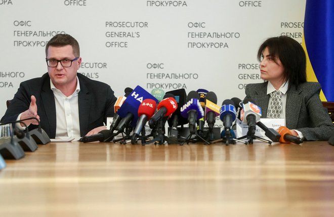 Ivan Bakanov in Irina Venediktova. FOTO: Valentyn Ogirenko/Reuters

