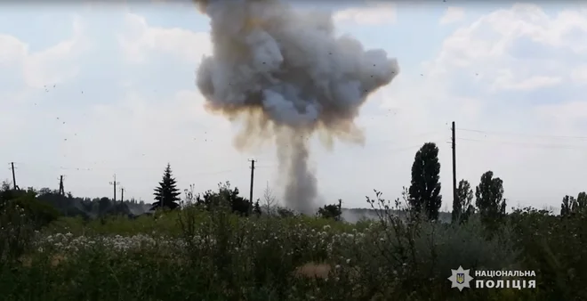 Spopadi v Donecku. FOTO: State National Police Of Ukraine Via Reuters