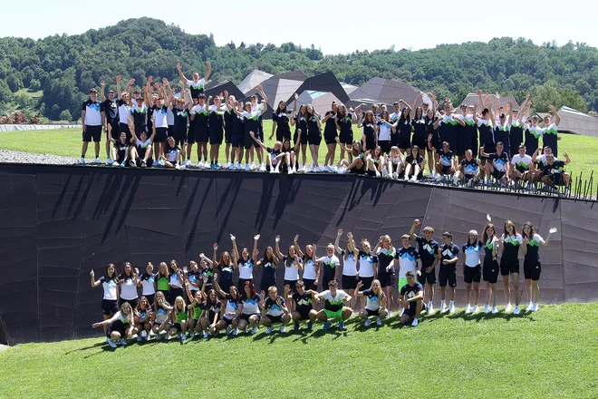 Reprezentanca Slovenije za Olimpijski festival evropske mladine na Slovaškem. FOTO: Aleš Fevžer/OKS
