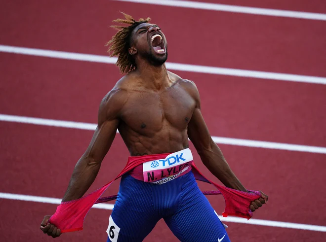 Noah Lyles je bil nepremagljiv na 200 m. FOTO: Aleksandra Szmigiel/Reuters
