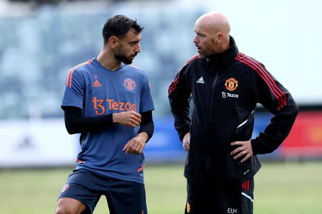 Erik ten Hag ničesar ne prepušča naključju. FOTO: Trevor Collens/ AFP
