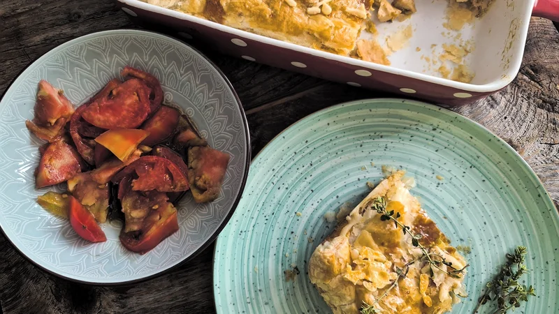 Poletov recept: Pita s piščancem. FOTO: Tanja Drinovec