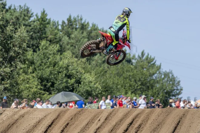 Tim Gajser na VN Belgije ni našel pravih linij. FOTO: Honda Racing
