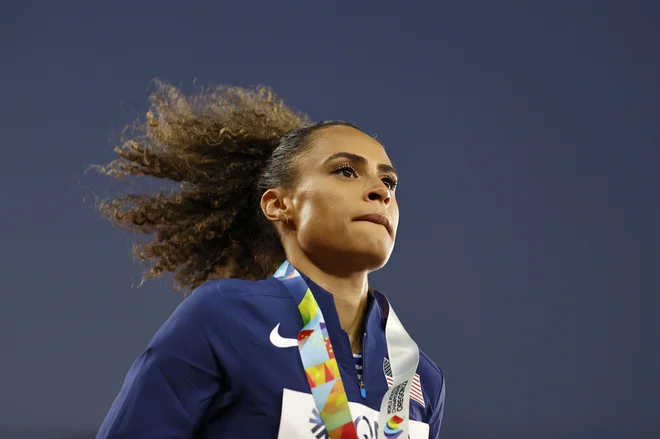 Američanka Sydney McLaughlin je najhitrejša na svetu na teku 400 m z ovirami. FOTO: Steph Chambers/AFP
