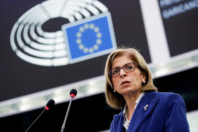 Evropska komisarka za zdravje Stella Kyriakides. FOTO: Julien Warnand/Pool Reuters
