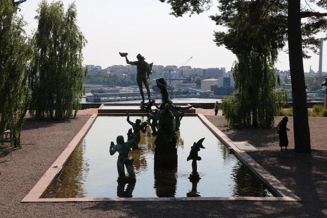 Kipar Carl Milles je z ženo Olgo na otoku ustvaril čudovito bivališče s parkom, polnim skulptur in vodometov. Vse je zdaj na ogled javnosti kot Millesgården. FOTO: Jože Pojbič

