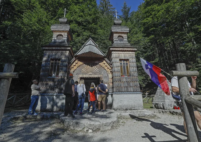 Slovesnost pri Ruski kapelici. FOTO: Jože Suhadolnik
