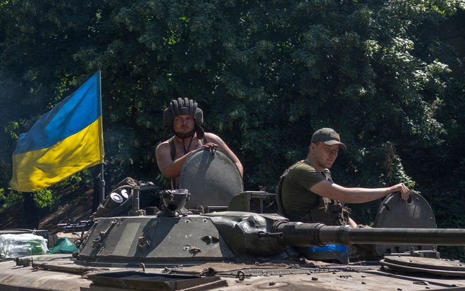 Bataljon Azov je trenutno enota ukrajinske nacionalne garde. FOTO: Bulent Kilic/AFP
