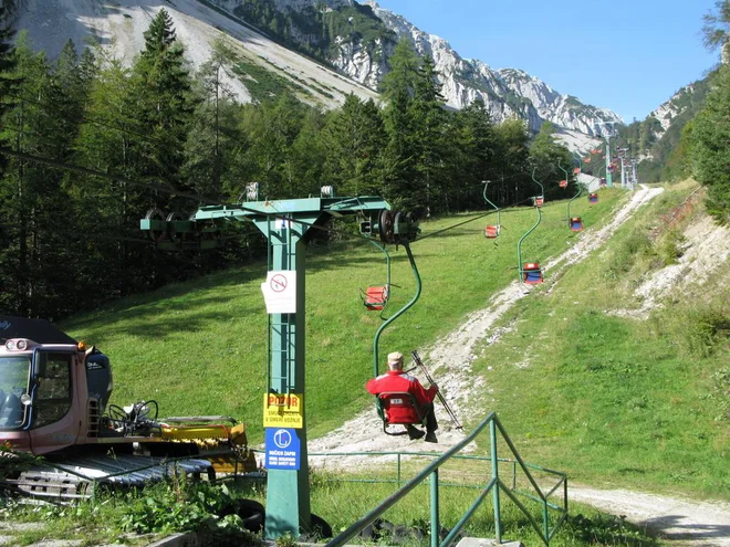 Žičniške naprave na Zelenici so ustavili natanko pred desetimi leti. Fotodokumentacija dela
