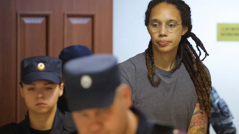 Fotografija: Ameriška košarkarica Brittney Griner FOTO: Evgenia Novozhenina/Reuters
