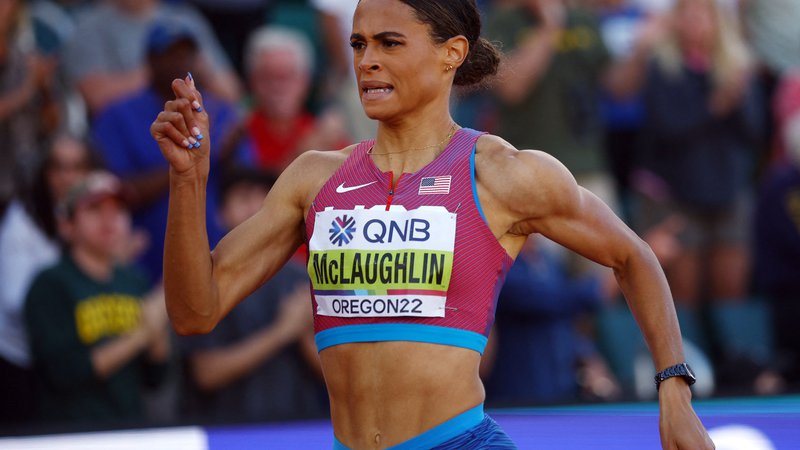 Fotografija: Tako izstopajoče atletinje, kot je Sydney McLaughlin, že dolgo nismo videli. FOTO: Brian Snyder/Reuters
