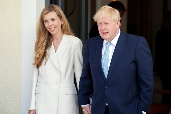 Boris in Carrie sta lahko dodobra okusila slovenski med. FOTO: Pool Reuters