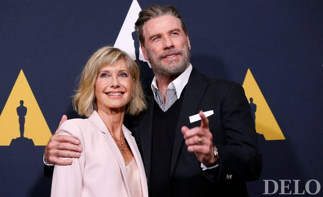 John Travolta in Olivia Newton-John FOTO: Mario Anzuoni/Reuters
