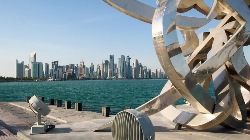 Fotografija: Doha je doslej gostila številne športne dogodke, novembra pa bo imela nogometni mundial. FOTO: Naseem Mohammed Bny Huthil/Reuters