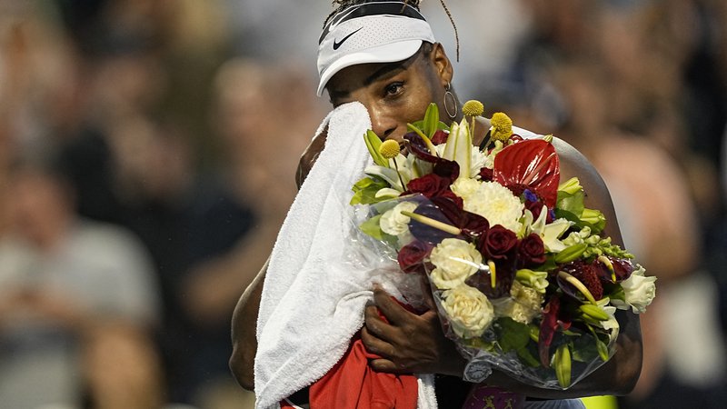 Fotografija: Serena Williams si je po dvoboju obrisala solze. FOTO: John E. Sokolowski/Usa Today Sports
