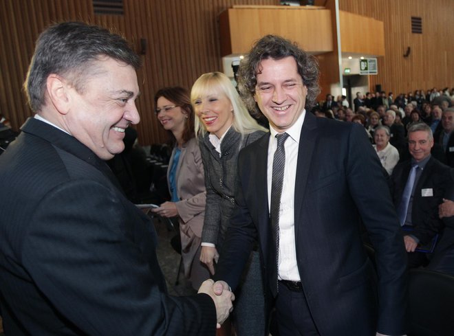Janković in Golob sta že sodelovala v stranki Pozitivna Slovenija. FOTO: Jože Suhadolnik/Delo
