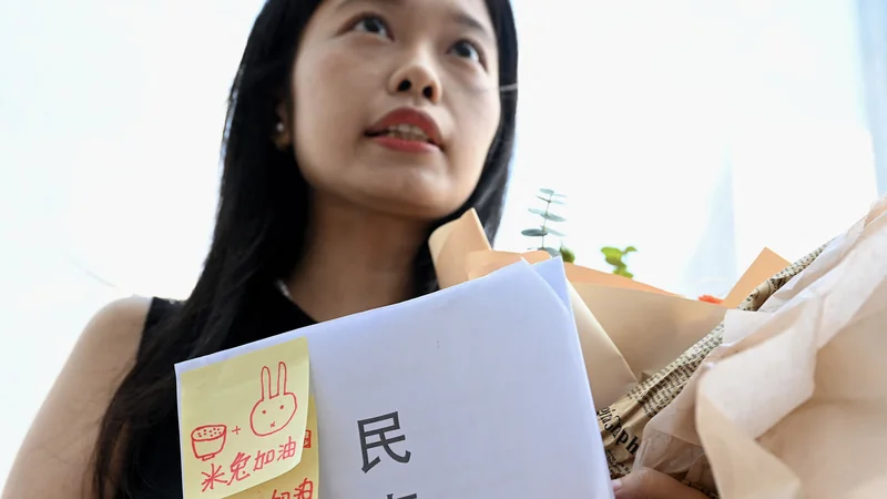 Fotografija: Zhu Juna je Zhou Xiaoxuan tožila zaradi kršitve osebnih pravic, saj kitajska zakonodaja spolnega nadlegovanja takrat še ni sankcionirala. FOTO: Noel Gelis/AFP