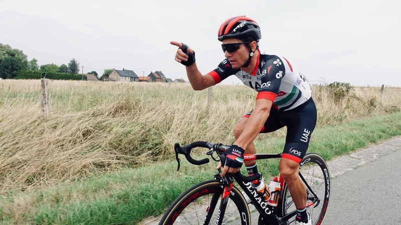 Fotografija: Jan Polanc (na fotografiji) bo z ekipo UAE začel letošnjo Vuelto v petek, 19. avgusta, zadnja etapa bo 11. septembra. FOTO: UAE Team Emirates