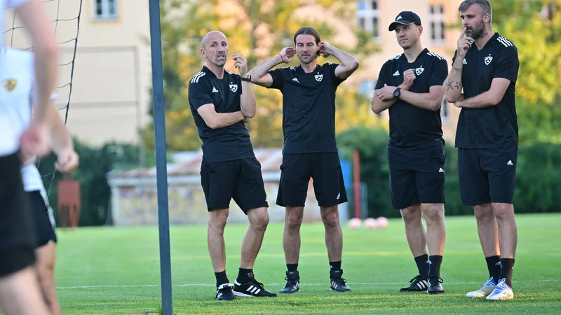 Fotografija: Damir Krznar (levo) med torkovim prvim treningom v Mariboru. FOTO: Marko Pigac/MP Produkcija
