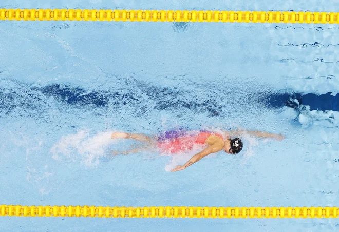 Katja Fain se je po 200 m prosto tudi na 400 uvrstila v finale EP. FOTO: Antonio Bronić/Reuters