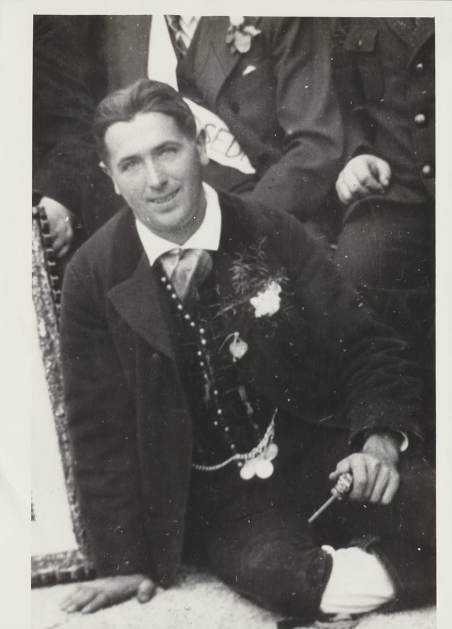 Tomaž Godec, usnjar, smučarski navdušenec in prvi bohinjski partizan, je umrl leta 1942 v Mauthausnu. FOTO: arhiv Gorenjskega muzeja
