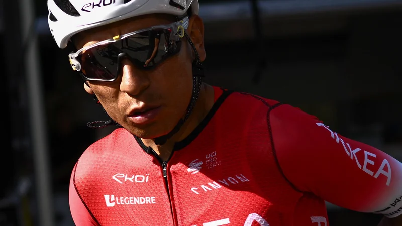 Fotografija: Nairo Quintana na junijski fotografiji pred treningom v Kogeju in začetkom dirke po Franciji. FOTO: Marco Bertorello/AFP