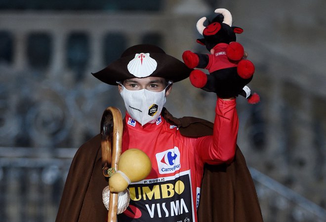 Primož Roglič je že trikrat zapored osvojil Vuelto. FOTO: Miguel Riopa/AFP
