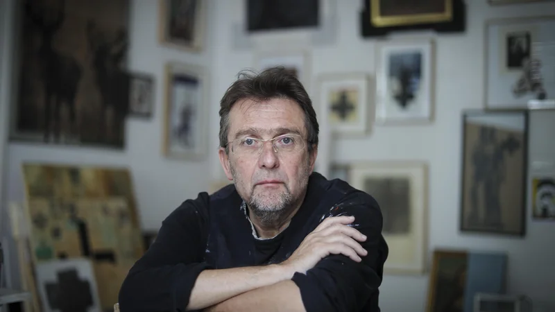 Fotografija: Roman Uranjek je veljal za enega največjih slovenskih umetnikov. FOTO: Jože Suhadolnik/Delo