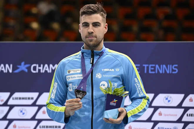 Darko Jorgić je osvojil srebrno kolajno. FOTO: Tobias Schwarz/AFP
