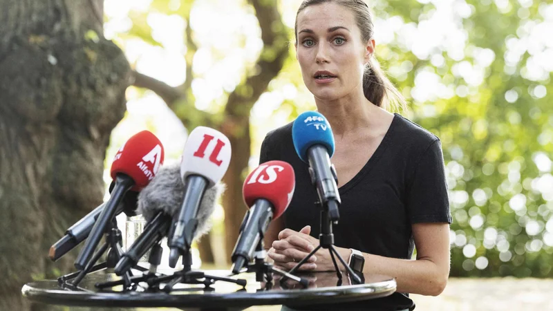 Fotografija: Test na droge, ki je bil 19. avgusta 2022 opravljen pri predsednici vlade Sanni Marin, ni pokazal prisotnosti drog. FOTO: Roni Rekomaa/Afp