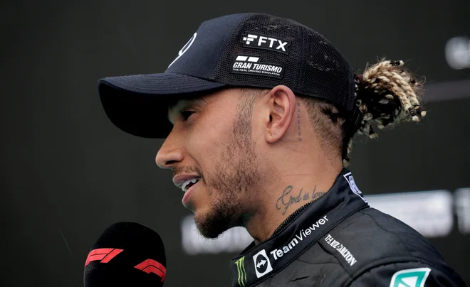 Lewis Hamilton je na VN Madžarske osvojil drugo mesto, kar je bil najboljši rezultat v tej sezoni. FOTO:&nbsp;Lisa Leutner/Reuters
