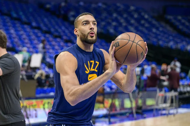 Francoz Rudy Gobert se bo letos iz Utaha preselil v Minnesoto. FOTO: Jerome Miron/USA Today Sports
