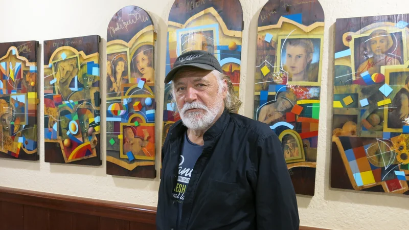 Fotografija: Rade Šerbedžija nastopa z Juretom Ivanušičem že trideset let. FOTO: Zdenko Matoz/Delo