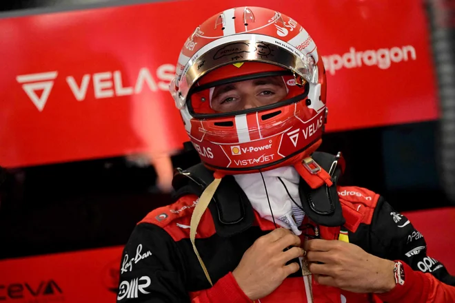 Charles Leclerc je bil najboljši na drugem treningu. FOTO: Andrej Isaković/AFP
