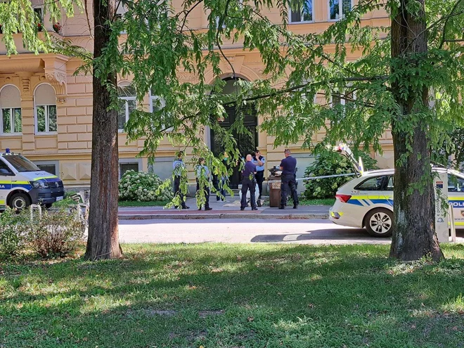 Policija preiskuje poskus umora. FOTO: Oste Bakal
