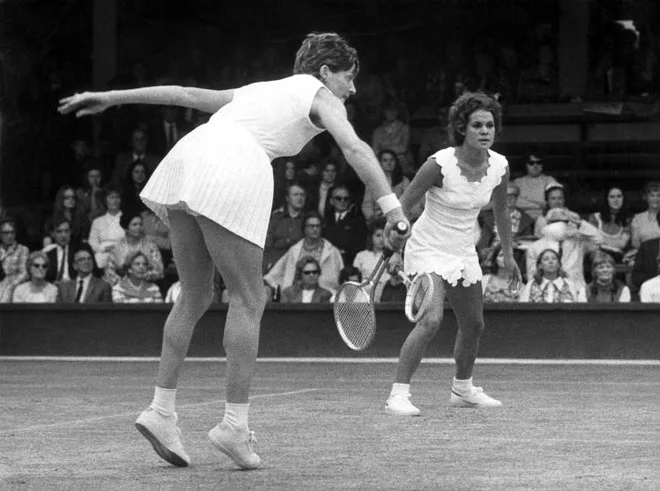 Margaret Court in Evonne Goolagong sta leta 1971 nastopali v dvojicah. FOTO: Wikipedia
