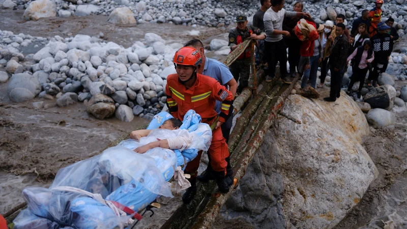 Fotografija: Kitajsko je streslo. FOTO: China Daily via Reuters
