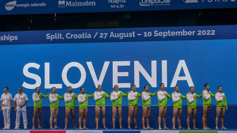 Slovenska reprezentanca v vaterpolu se je v Splitu vrnila med najboljše na stari celini. FOTO: Aleksander Sokler/ZVDS
