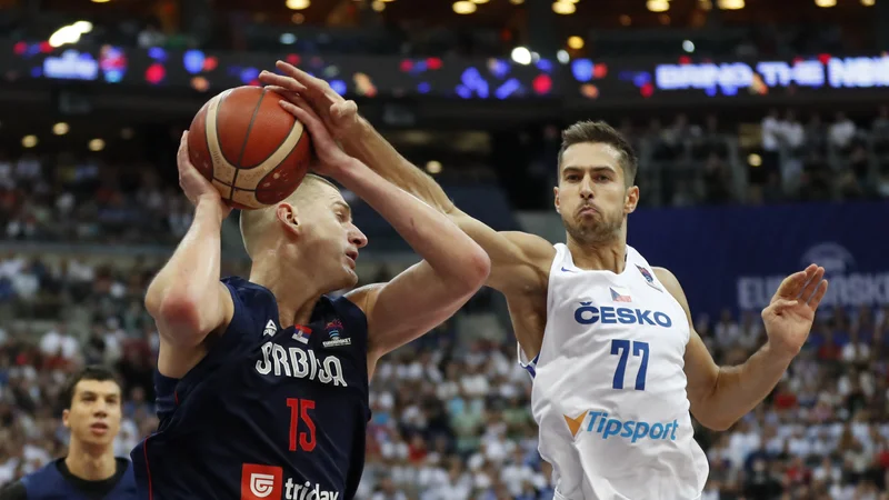 Fotografija: Nikola Jokić je prvi zvezdnik srbske košarkarske reprezentance. FOTO: David W Cerny/Reuters
