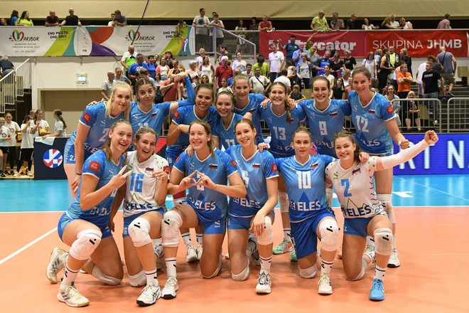 Slovenske odbojkarice so v kvalifikacijah za EP še nepremagane. FOTO: Aleš Oblak/OZS