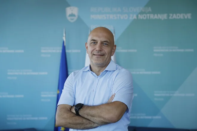 &raquo;Ni skrivnost, da se bom prijavil,&laquo; je Boštjan Lindav glede javnega natečaja ministrstva za vodenje policije v pogovoru za Delo povedal že na začetku avgusta. FOTO: Leon Vidic/Delo
