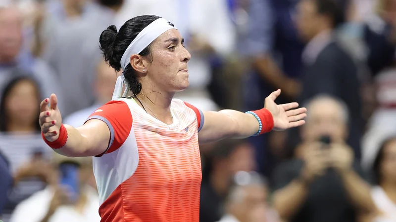Fotografija: Ons Jabeur se je drugič zapored prebila v finale turnirja za grand slam. FOTO: Matthew Stockman/AFP